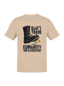 Humanity Over Patriotism Message Men's T-shirt
