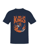 No Kings Eagle Fire Design Men's T-shirt