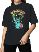 Democracy Has No Kings Design Women's T-shirt