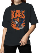 No Kings Eagle Fire Design Women's T-shirt