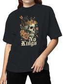 Skull, Crown & Roses Art Women's T-shirt
