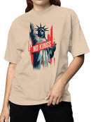 Iconic Liberty No Kings Graphic Women's T-shirt