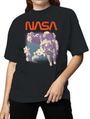 Officially Licensed NASA Astronaut Retro Spacewalk Women's T-shirt