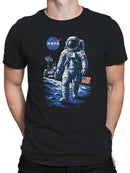 Officially Licensed NASA Astronaut Lunar Walk Design Men's T-shirt