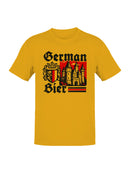 German Bier Castle Emblem Design Men's T-shirt