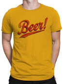 Retro Beer Enthusiast Design Men's T-shirt
