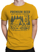 Fireside Premium Beer Graphic Men's T-shirt