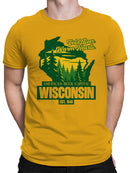 Wisconsin: Cold Beer, Warm Hearts Men's T-shirt