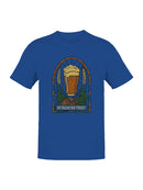 In Beer We Trust Stained Glass Art Men's T-shirt