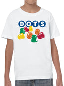 Officially Licensed Dots Colorful Retro Candy Design Youth's T-shirt