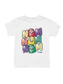 Officially Licensed Dots Colorful Candy Faces Delight Youth's T-shirt