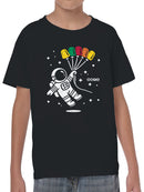 Officially Licensed Dots Cosmic Balloon Adventure Youth's T-shirt