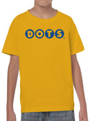 Officially Licensed Dots Blue Logo Design Youth's T-shirt