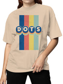 Officially Licensed Dots Retro Rainbow Design Women's T-shirt