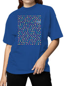 Officially Licensed Dots Colorful Candy Pattern Women's T-shirt