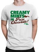 Officially Licensed Junior Mints Creamy Mints in Pure Chocolate Men's T-shirt