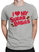 Officially Licensed Sugar Babies I Love My Sugar Babies Candy Men's T-shirt