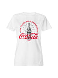 Officially Licensed Coca Cola Coke Bottle "The Pause That Refreshes Women's T-shirt