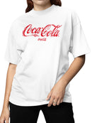 Officially Licensed Coca Cola Distorted Grunge Art Women's T-shirt