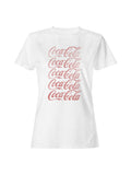 Officially Licensed Coca Cola Vintage Logo Design Women's T-shirt