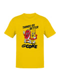 Officially Licensed Coca Cola Better With Coke  Men's T-shirt