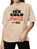 Officially Licensed Coca Cola Vintage Ice Cold 1886 Women's T-shirt