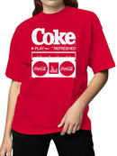 Officially Licensed Coca Cola Coke Play Refreshed Boombox Women's T-shirt