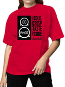 Officially Licensed Coca Cola Cold Crisp Taste Women's T-shirt