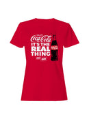 Officially Licensed Coca Cola It's the Real Thing Women's T-shirt