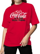 Officially Licensed Coca Cola Music: It's the Real Thing Women's T-shirt