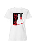 Officially Licensed Coca Cola Guitar Logo Design Women's T-shirt