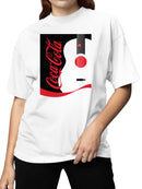 Officially Licensed Coca Cola Guitar Logo Design Women's T-shirt