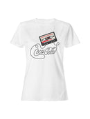 Officially Licensed Coca Cola Iconic Coke Cassette Design Women's T-shirt