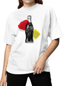Officially Licensed Coca Cola Vintage Coke Pop Art Design Women's T-shirt