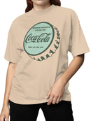 Officially Licensed Coca Cola Vintage Bottle Cap Design Women's T-shirt