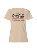 Officially Licensed Coca Cola Enjoy The Real Thing Women's T-shirt