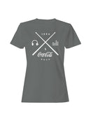 Officially Licensed Coca Cola Rock Music 1886 Women's T-shirt