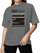Officially Licensed Coca Cola Music Vibes Graphic Women's T-shirt