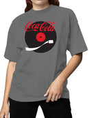 Officially Licensed Coca Cola Vinyl Record Design Women's T-shirt