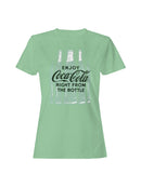 Officially Licensed Coca Cola Enjoy Coke Bottle Art Women's T-shirt