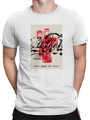 Officially Licensed Coca Cola Classic Coke Bottles Design Men's T-shirt