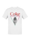 Officially Licensed Coca Cola Retro Coke Bottle Neon Men's T-shirt