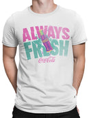 Officially Licensed Coca Cola Retro Always Fresh Design Men's T-shirt
