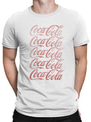 Officially Licensed Coca Cola Vintage Logo Design Men's T-shirt