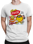 Officially Licensed Coca Cola Retro Coke Pop Fizz Refresh Men's T-shirt