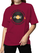 Officially Licensed Coca Cola Vinyl Style Logo Design Women's T-shirt