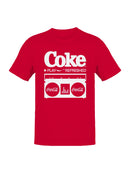 Officially Licensed Coca Cola Coke Play Refreshed Boombox Men's T-shirt