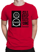 Officially Licensed Coca Cola Cold Crisp Taste Men's T-shirt
