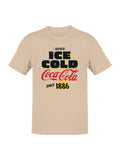 Officially Licensed Coca Cola Vintage Ice Cold 1886 Men's T-shirt