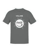 Officially Licensed Coca Cola Volume Dial Graphic Men's T-shirt